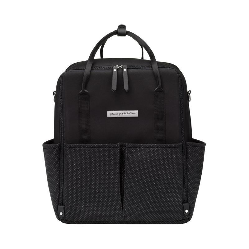 Petunia Pickle Bottom Inter-Mix Backpack: Black Neoprene | Little Baby.