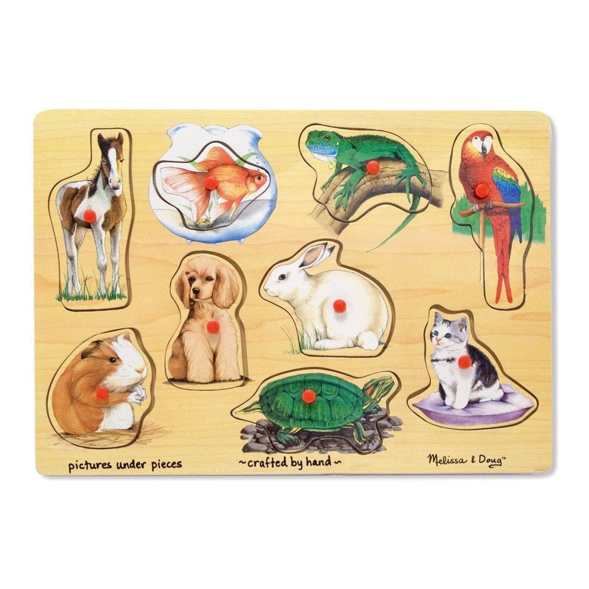 Melissa and Doug Pets Peg Puzzle | Little Baby.