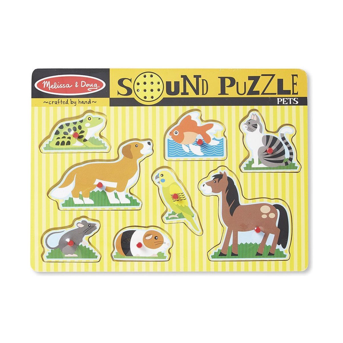 Melissa & Doug Pets Sound Puzzle - 8 Pieces | Little Baby.