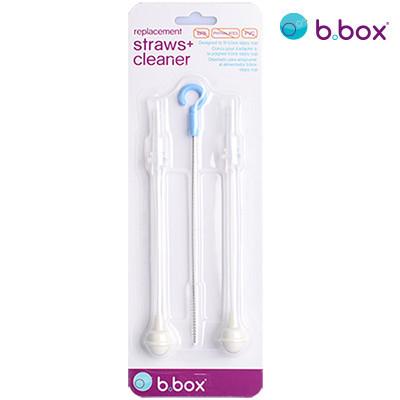 B.Box Replacement Straws & Cleaning Brush for Sippy Cup (For Old Cups Only) | Little Baby.