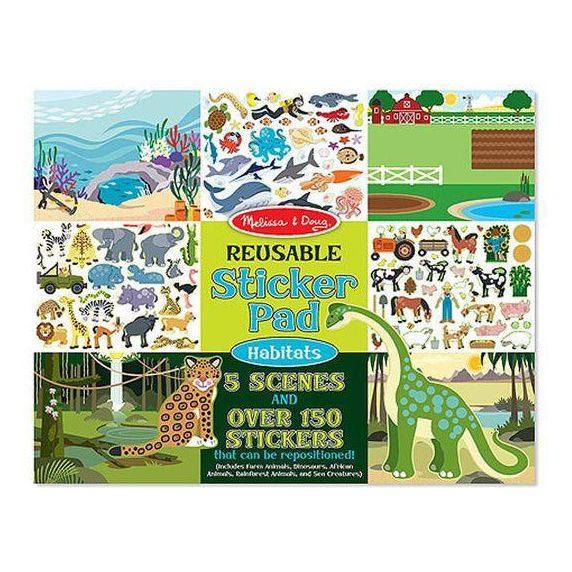 Melissa & Doug Reusable Sticker Pad - Habitats | Little Baby.