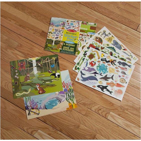 Melissa & Doug Reusable Sticker Pad - Habitats | Little Baby.