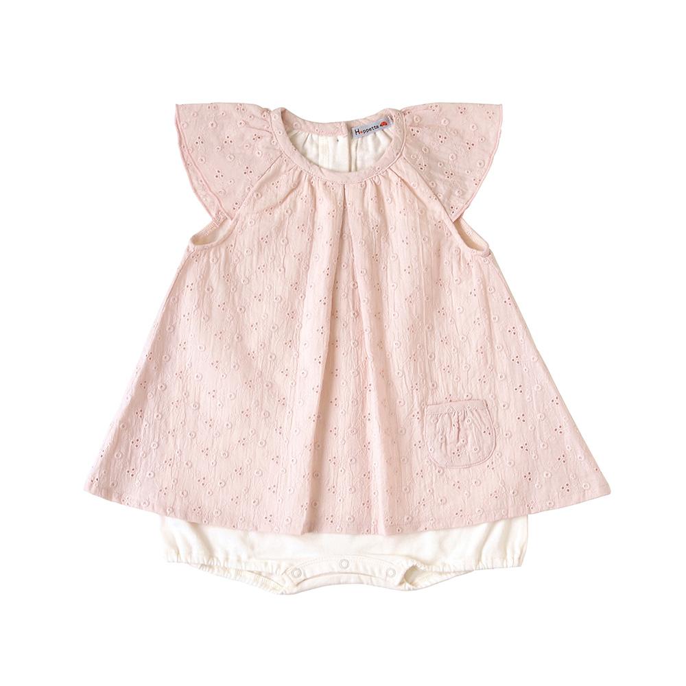 Hoppetta Layered Dress - Pink Saxophone 80 cm | Little Baby.