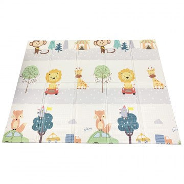 Lucky Baby Tell Me A Story™ Educative XPE Dual Foldable Mats - Safari/ABC (10mm)