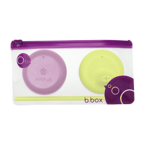 B.Box Silicone Lids Travel Pack - Passion Splash (Online Exclusive) | Little Baby.