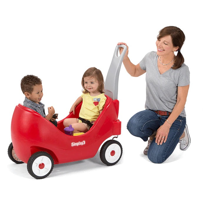 Simplay3 High Back Wagon (Red) | Little Baby.