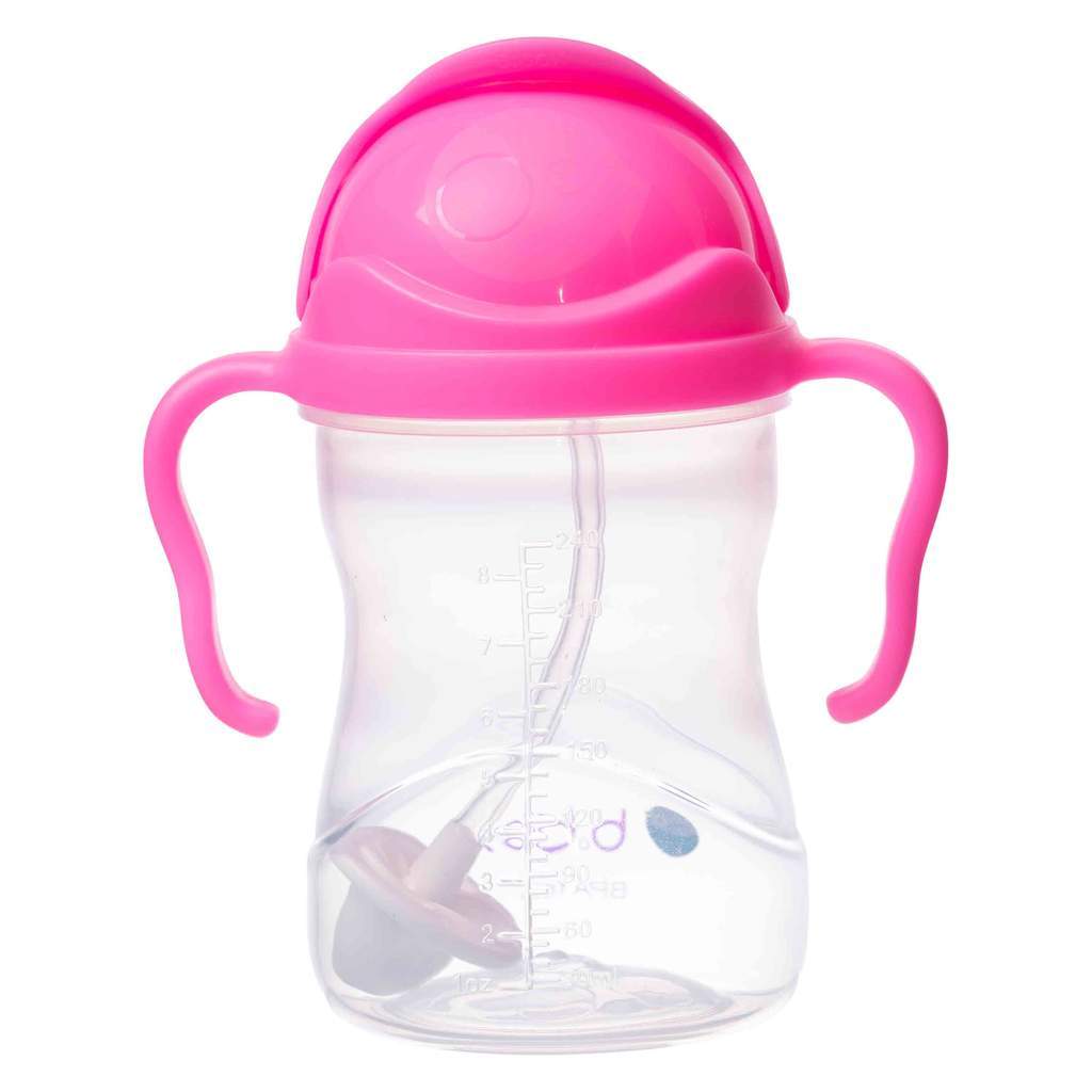 B.Box Sippy Cup Neon - Pink Pomegranate (NEW Upgraded 2019) | Little Baby.