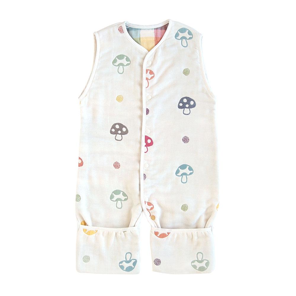 Hoppetta Champignon 6 Layer Gauze 3 way Sleeping Vest | Little Baby.