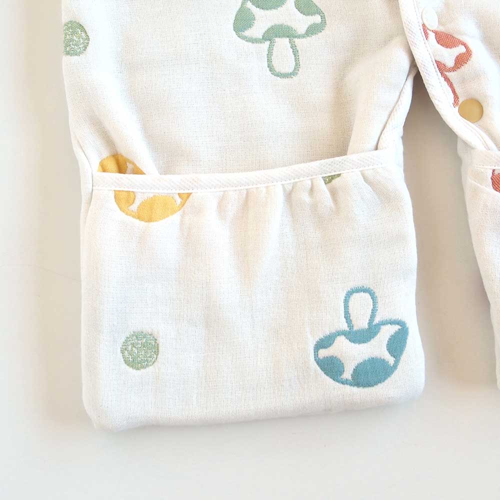 Hoppetta Champignon 6 Layer Gauze 3 way Sleeping Vest | Little Baby.