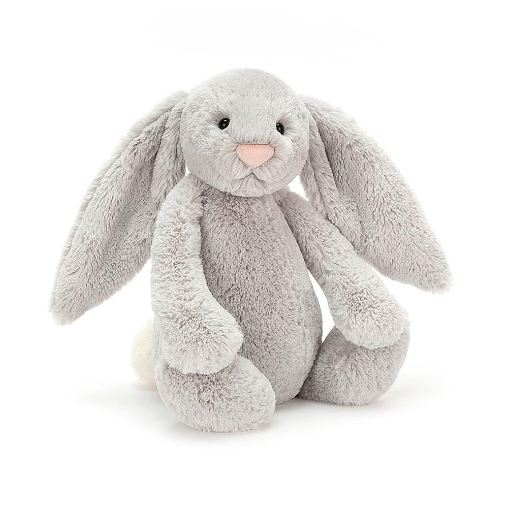 JellyCat Bashful Silver Bunny Soft Toy - Large H36cm | Little Baby.