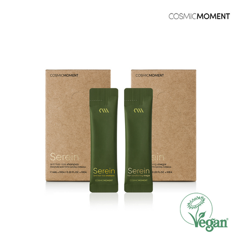 Cosmic Moment - Serein Anti Hair Loss Shampoo + Conditioner Vinegar (Vegan Certified) Starter Kit | Little Baby.
