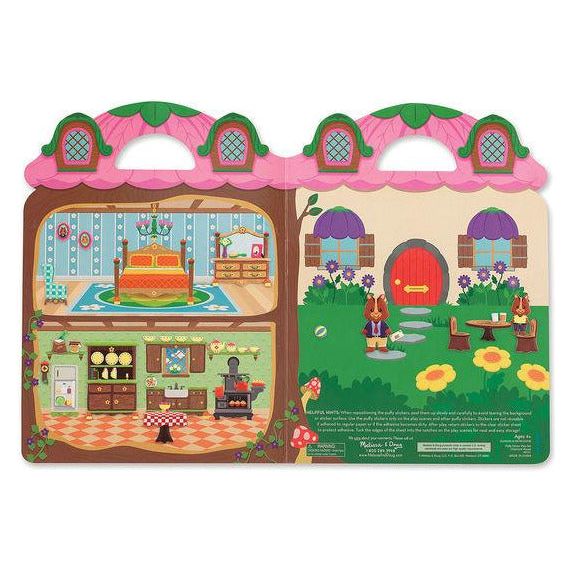 Melissa Doug Puffy Stickers Play Set: Chipmunk House | Little Baby.