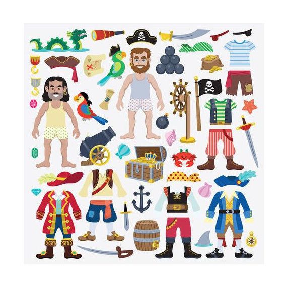 Melissa & Doug Puffy Stickers Play Set: Pirate | Little Baby.