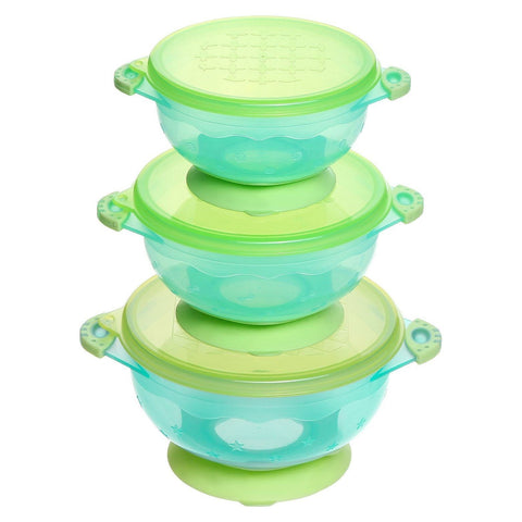 Suction Bowl 3PK Pink | Little Baby.