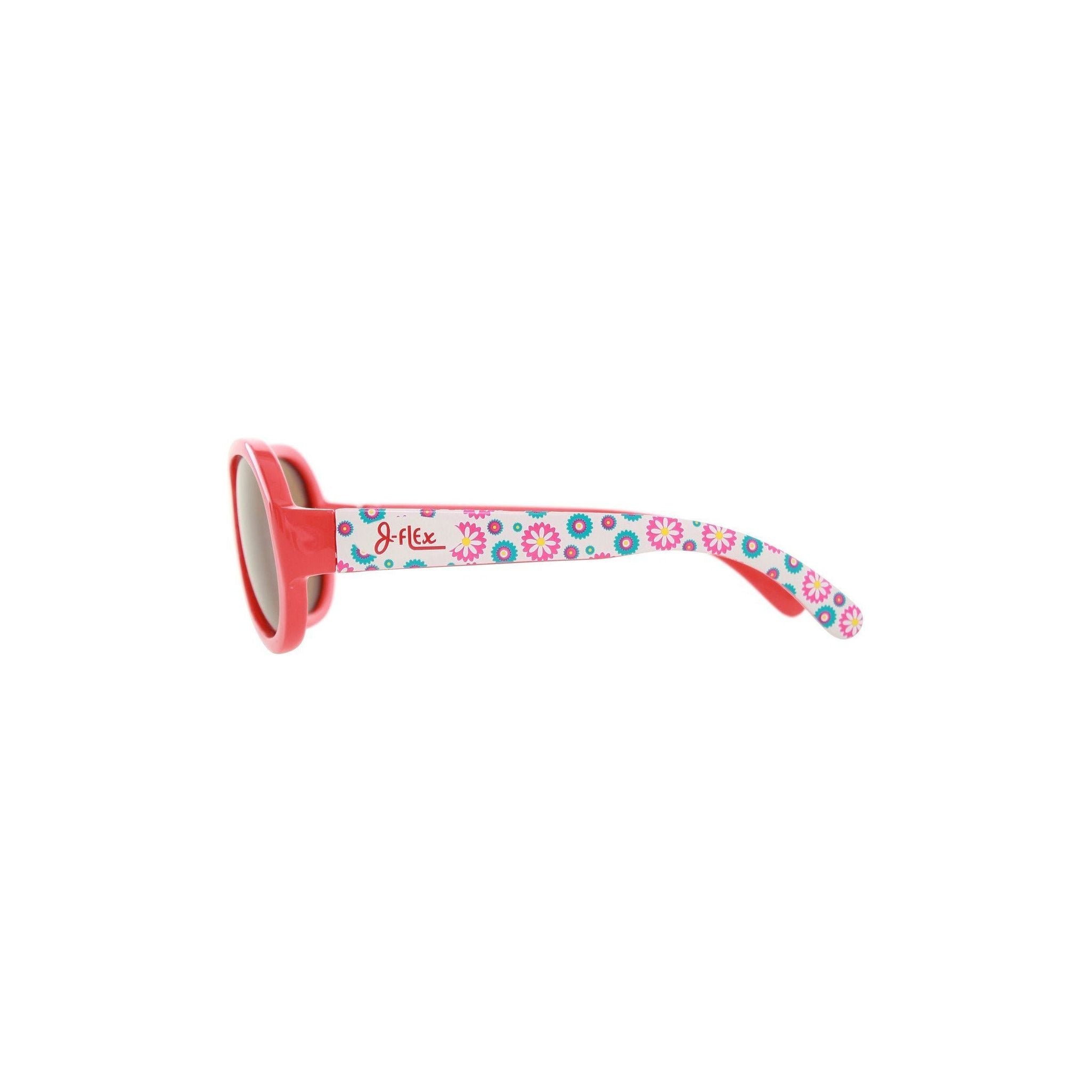 J-Flex Ultra Flexible Kids Polarized Sunglasses (Floral Red) | Little Baby.