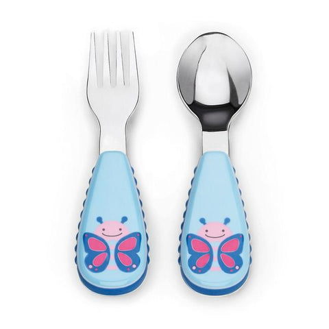 Skip Hop Zootensils Fork & Spoon - Butterfly | Little Baby.