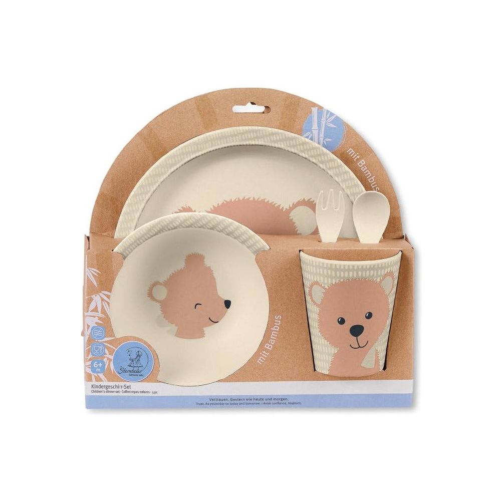 Sterntaler Bamboo Tableware Set- Baylee Rose | Little Baby.