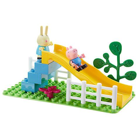 PEPPA PIG - Playground Slide Construction Set (with George and Rebecca) | Little Baby.