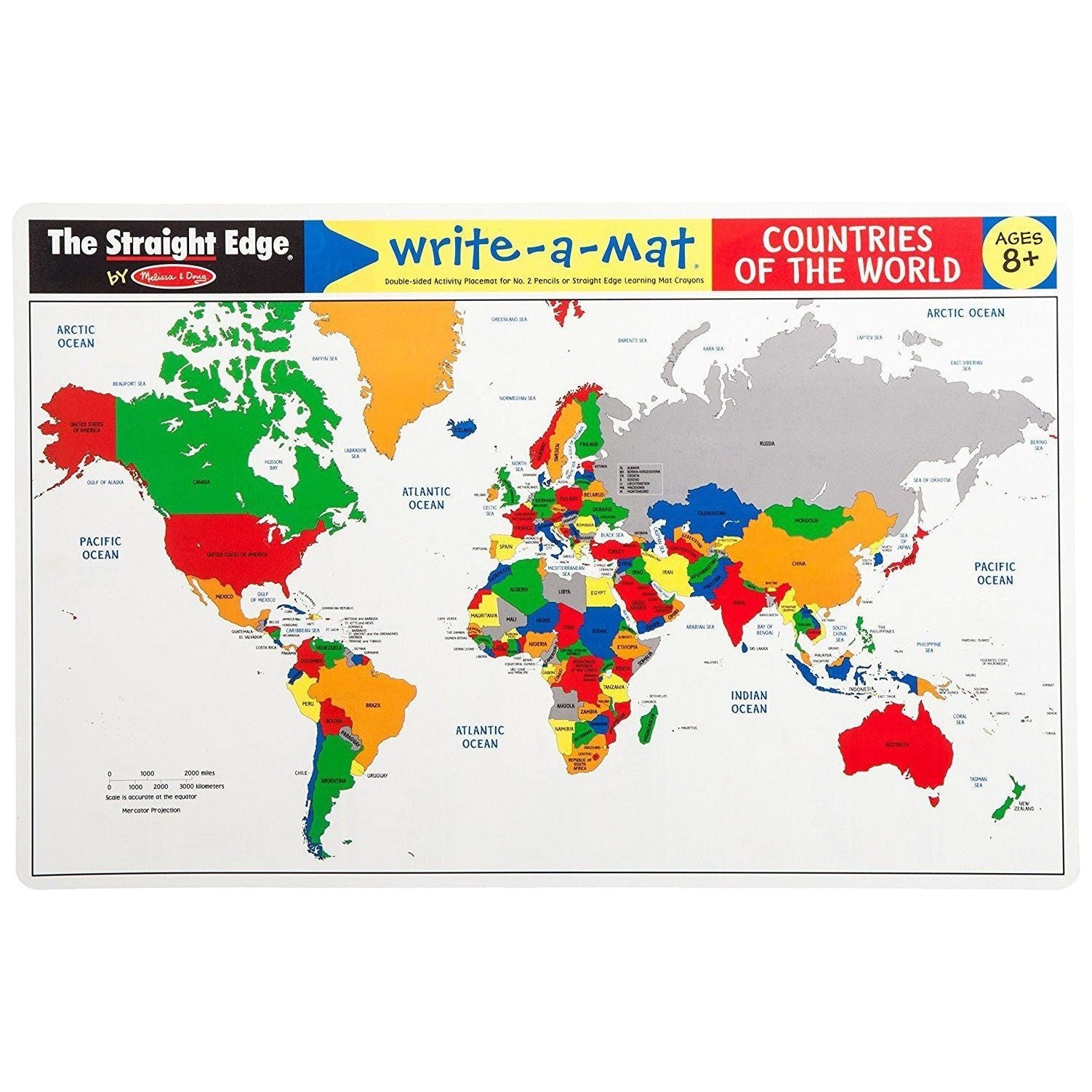 Melissa & Doug Countries of the World Write-A-Mat | Little Baby.