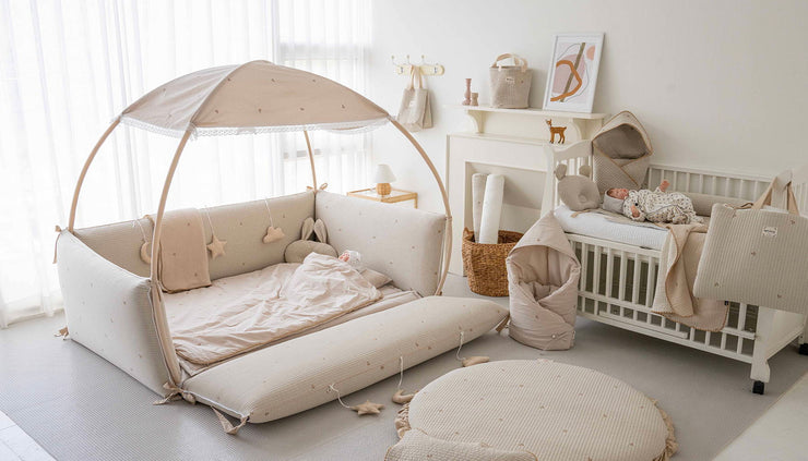 Embrace Comfort and Safety with LOLBaby Cotton Embroidery Bumper Bed