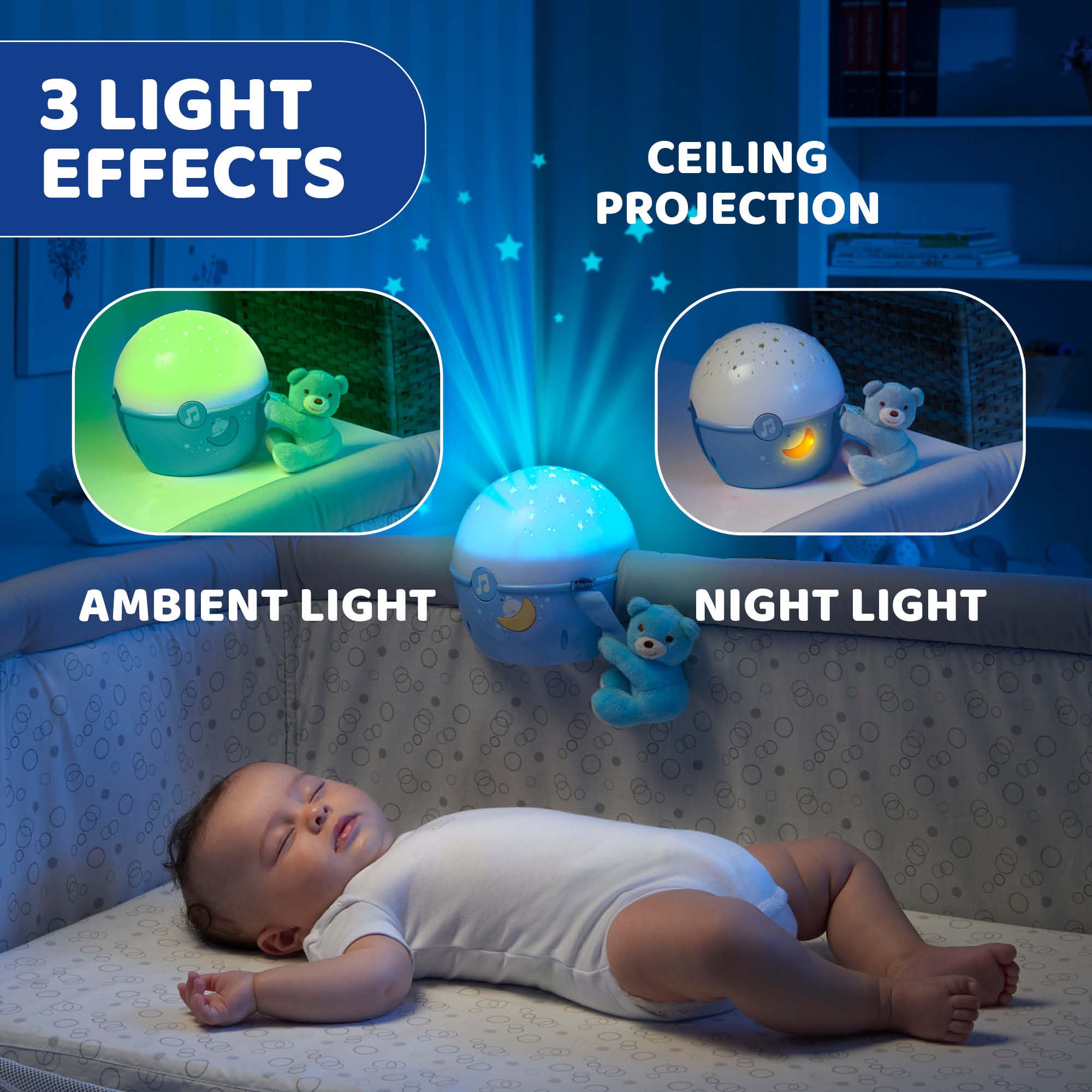 Chicco Next 2 Stars Projector Blue 00007647200000