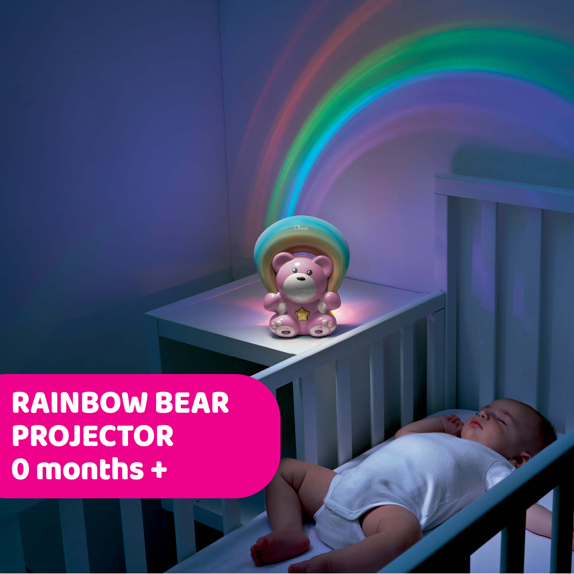 Chicco Rainbow Bear Bedside Projector 00010474200000