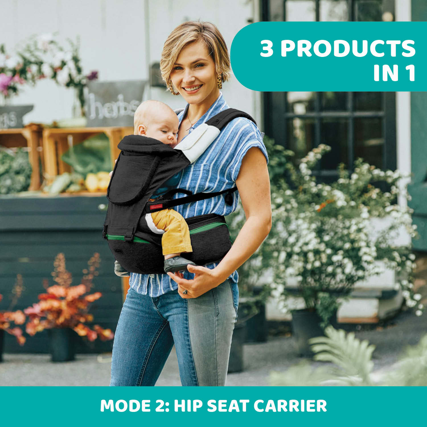 Chicco Hip Seat Carrier Pirate Black 06079147420000