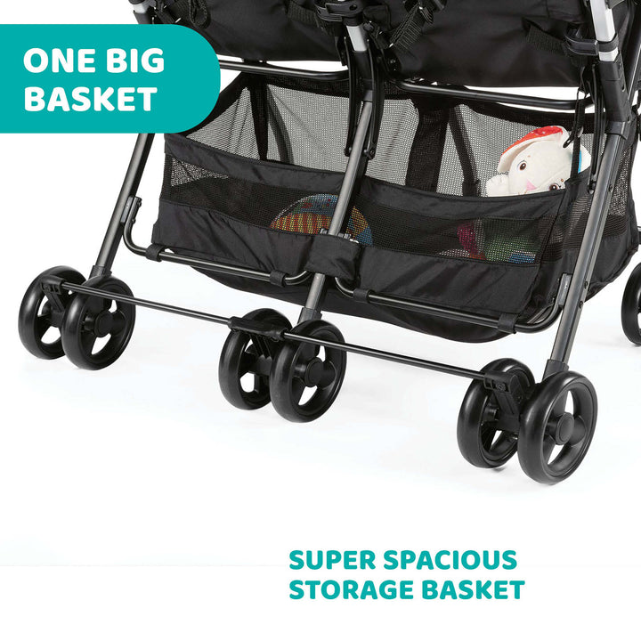 Chicco OHlalà Twin Double Stroller Black Night 07079279410000