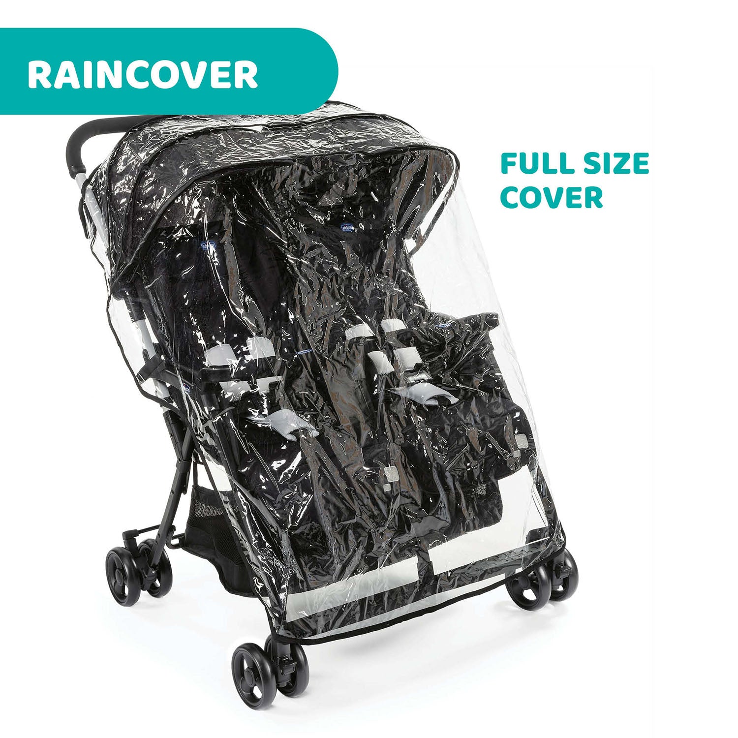 Chicco OHlalà Twin Double Stroller Black Night 07079279410000