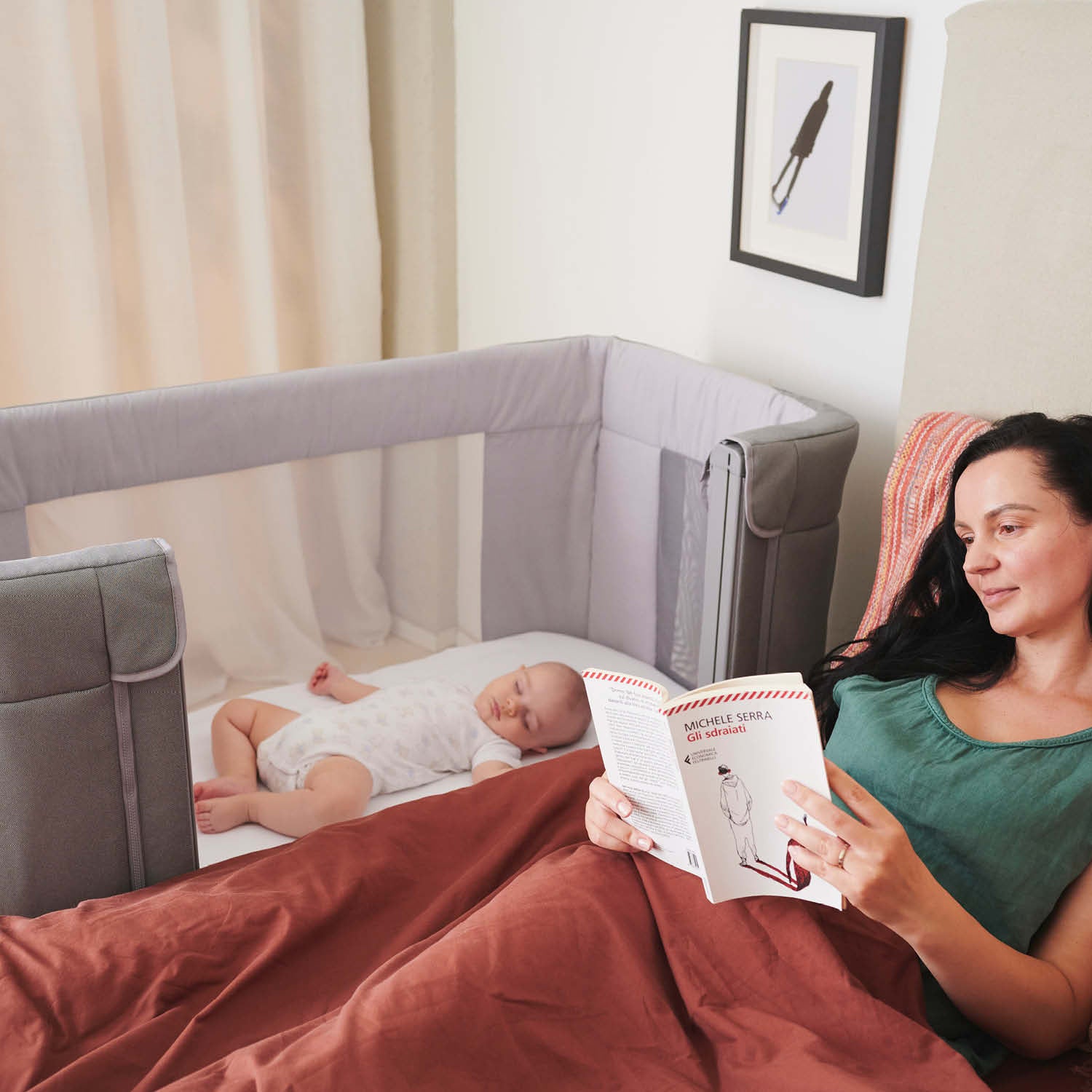Chicco Next2Me Forever 3-in-1 Co-sleeping Cot Moon Grey