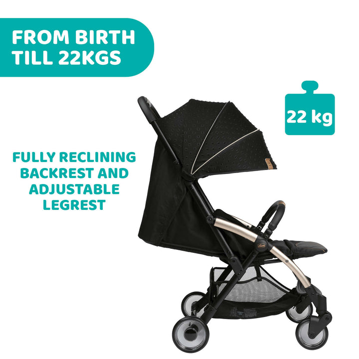 Chicco Goody Plus Self-Folding Stroller Black RE_LUX