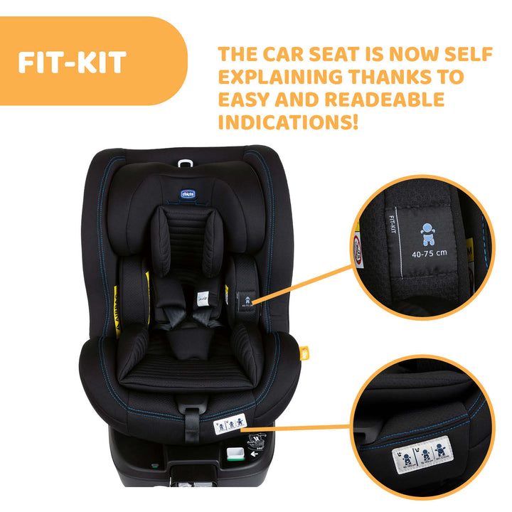 Chicco Seat3Fit i-Size Air Car Seat Black