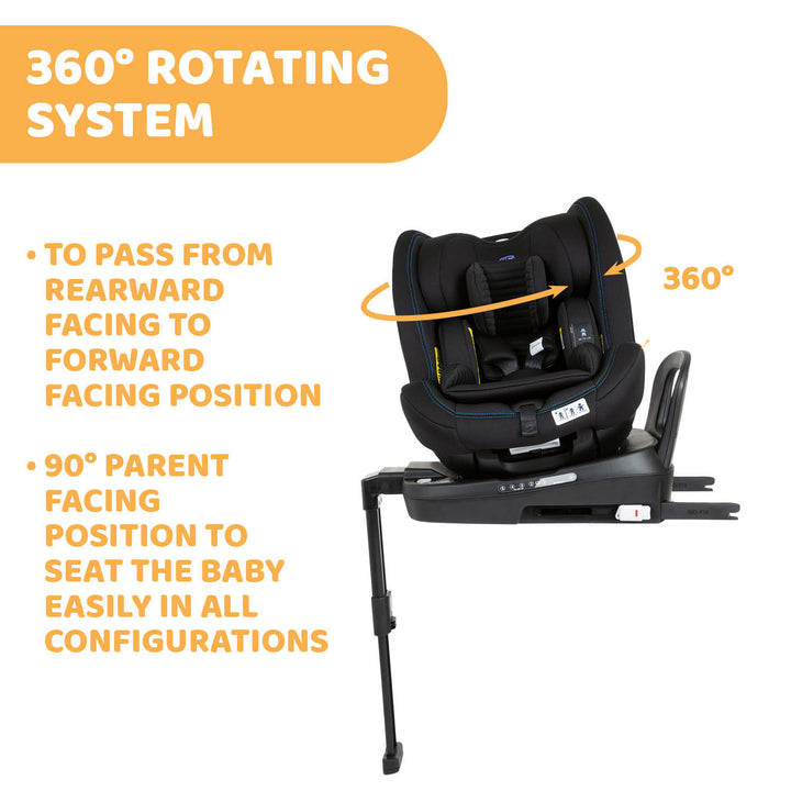 Chicco Seat3Fit i-Size Air Car Seat Black