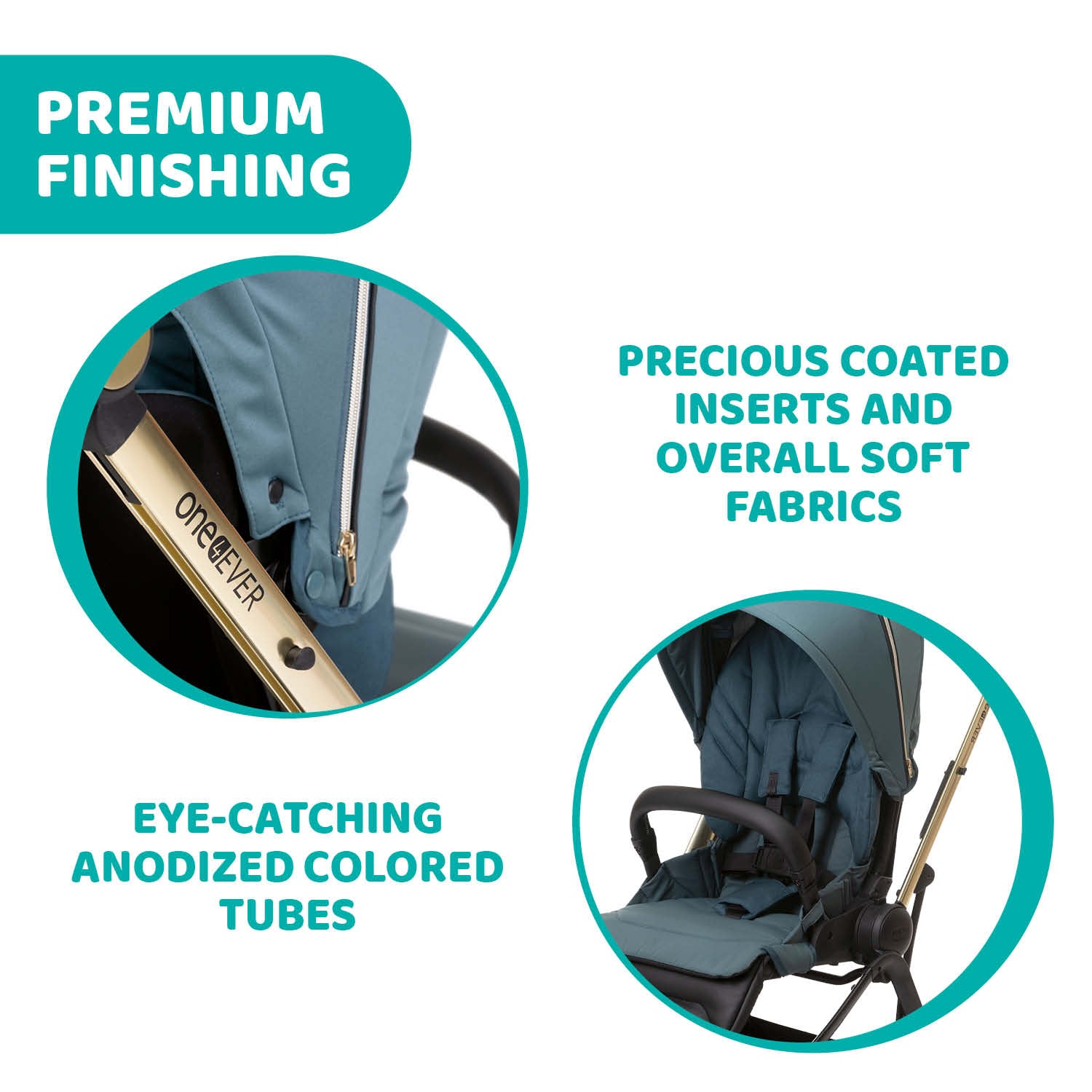 Chicco One4Ever 2-Ways Facing Stroller Lightweight 079881-792