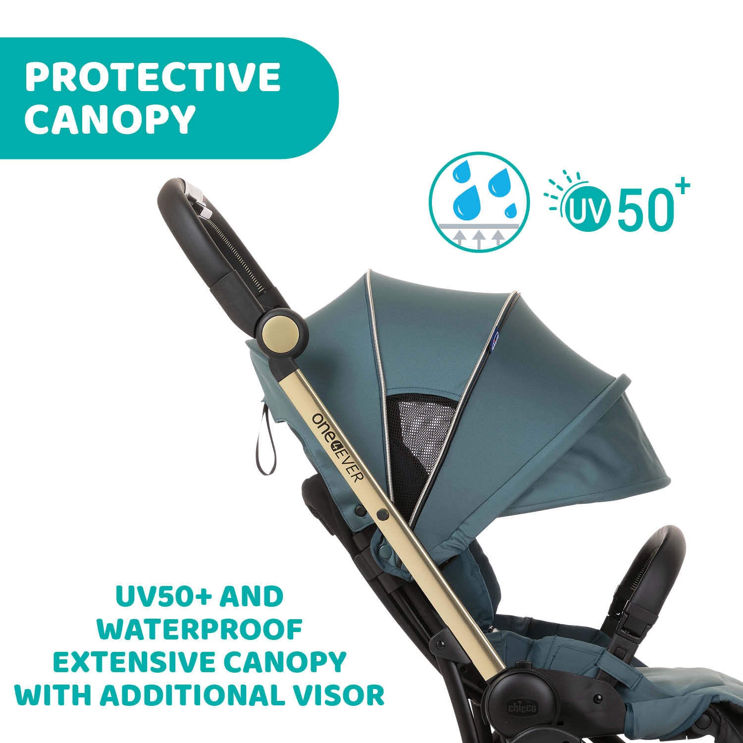 Chicco One4Ever Stroller - Desert Taupe-8