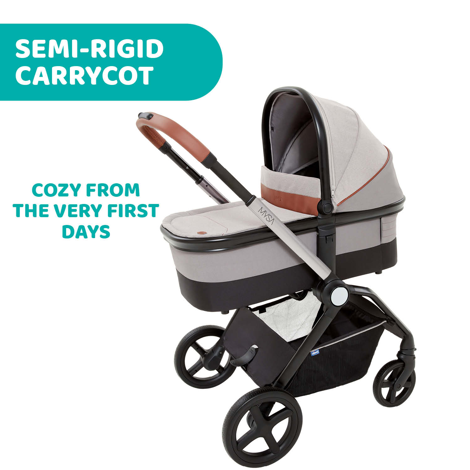 Chicco Mysa 2-Ways Facing Stroller Black Satin