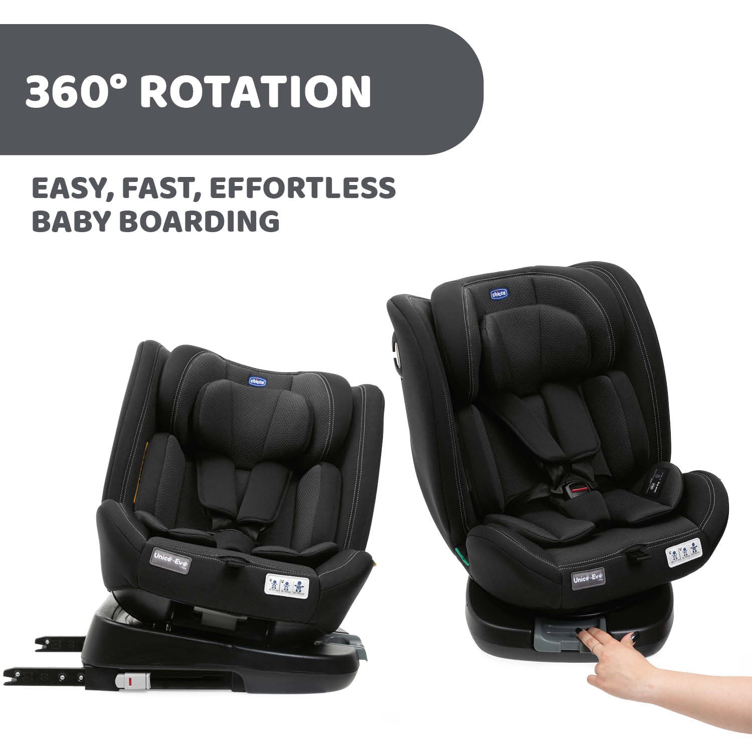 Chicco Unico Evo I-size Car Seat Black 06087030950000