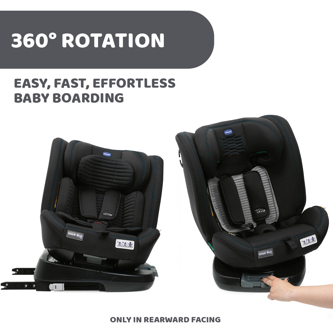 Chicco Unico Evo I-size Air Car Seat Black Air 04087031720000
