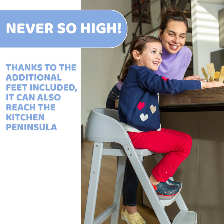 Chicco Crescendo Up Highchair Steel Cloud RE_LUX