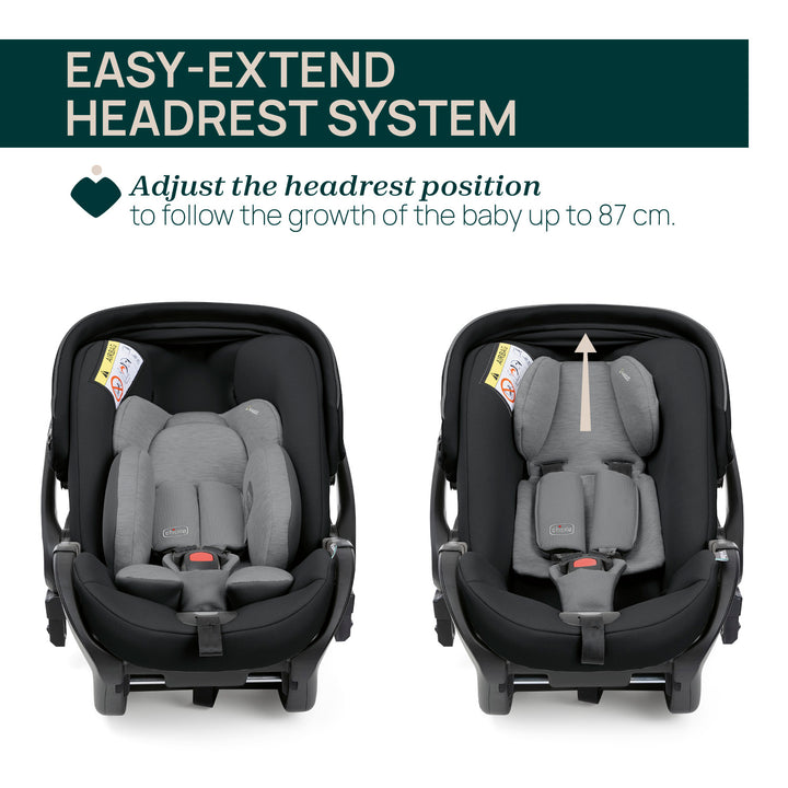 Chicco First-Seat Recline i-Size Carrier Black Satin 05087100450000
