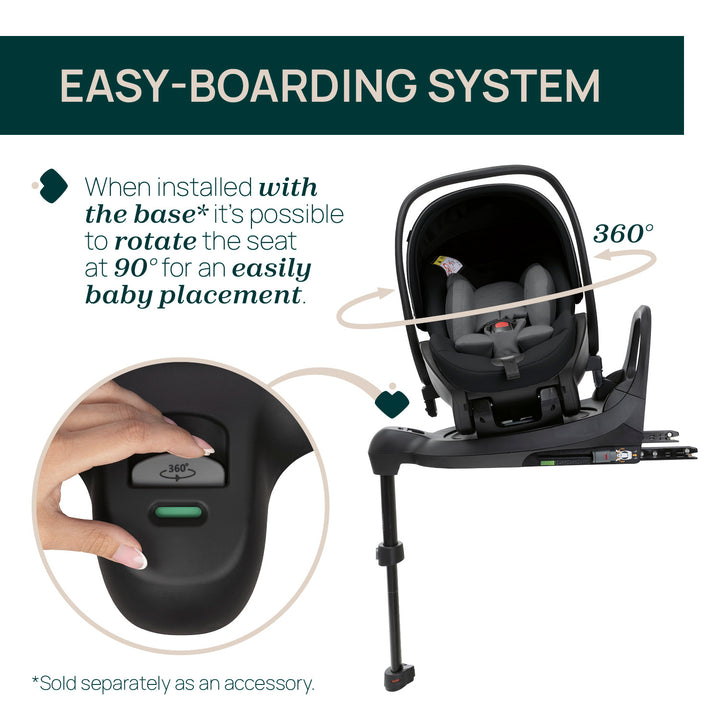 Chicco First-Seat Recline i-Size Carrier Black Satin 05087100450000