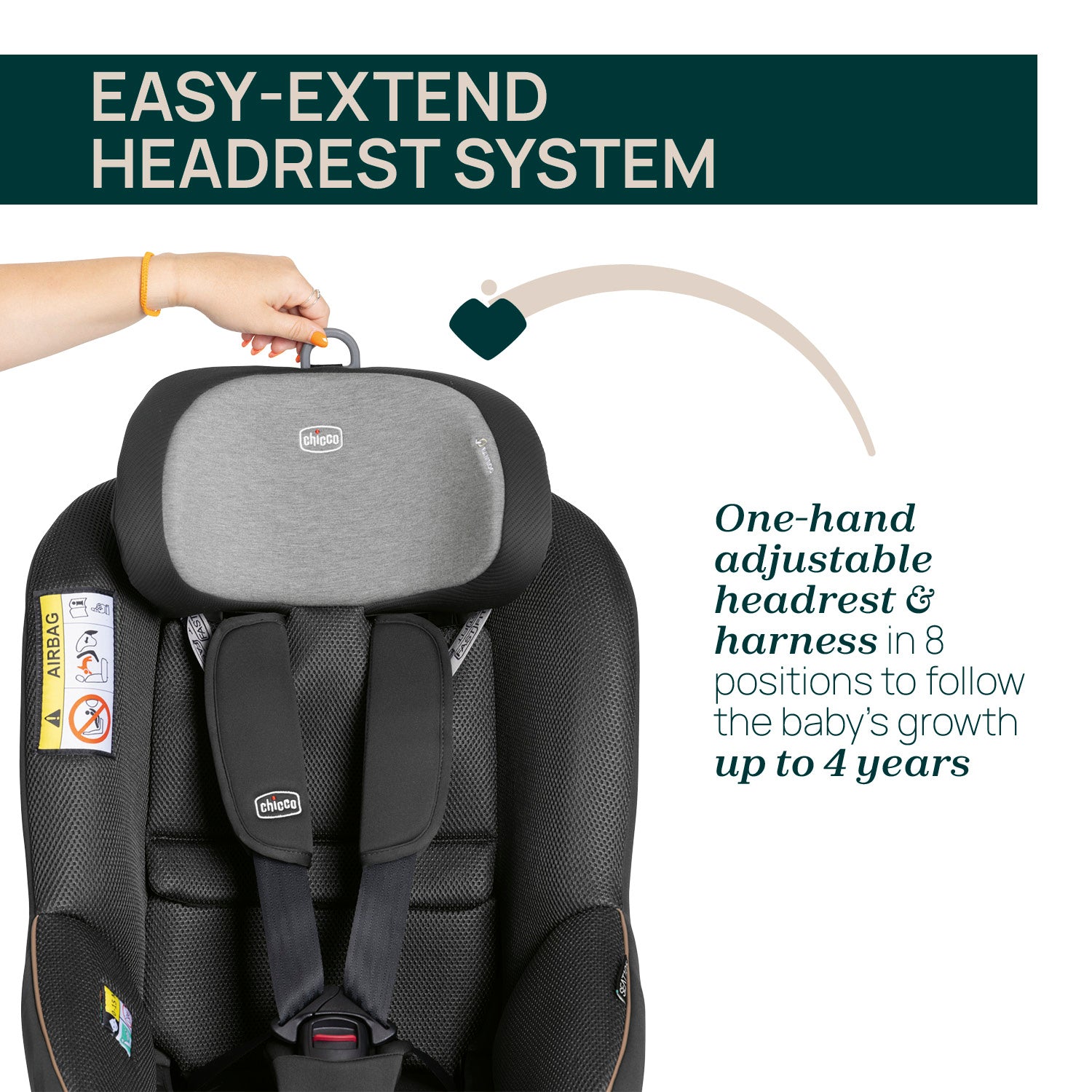 Chicco Seat105 i-Size 360 Rotating Car Seat Posh Black 04087114330000