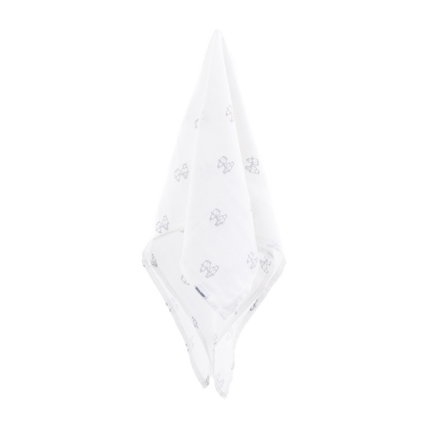 KIKI & SEBBY® 100% Cotton Muslin Swaddle Blankets – 3 pack