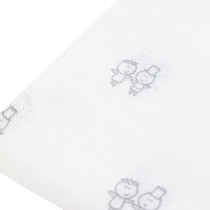 KIKI & SEBBY® 100% Cotton Muslin Swaddle Blankets – 3 pack