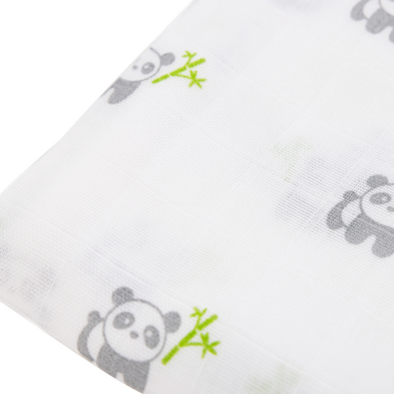 Kiki and Sebby PANDA 100% Cotton Muslin Swaddle Blankets – 3 pack-6