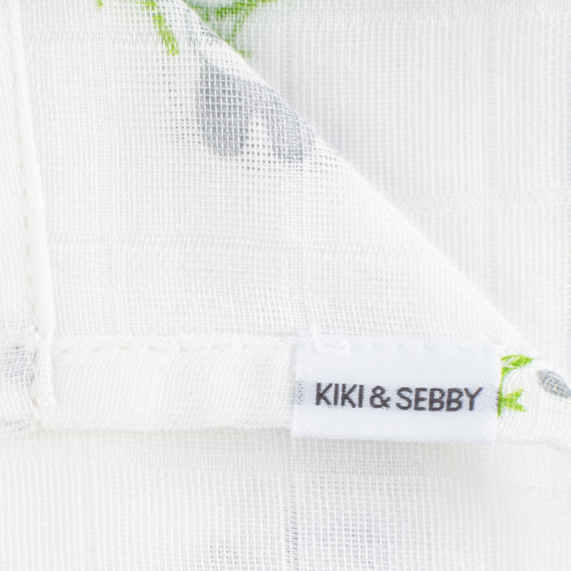 Kiki and Sebby PANDA 100% Cotton Muslin Swaddle Blankets – 3 pack-7