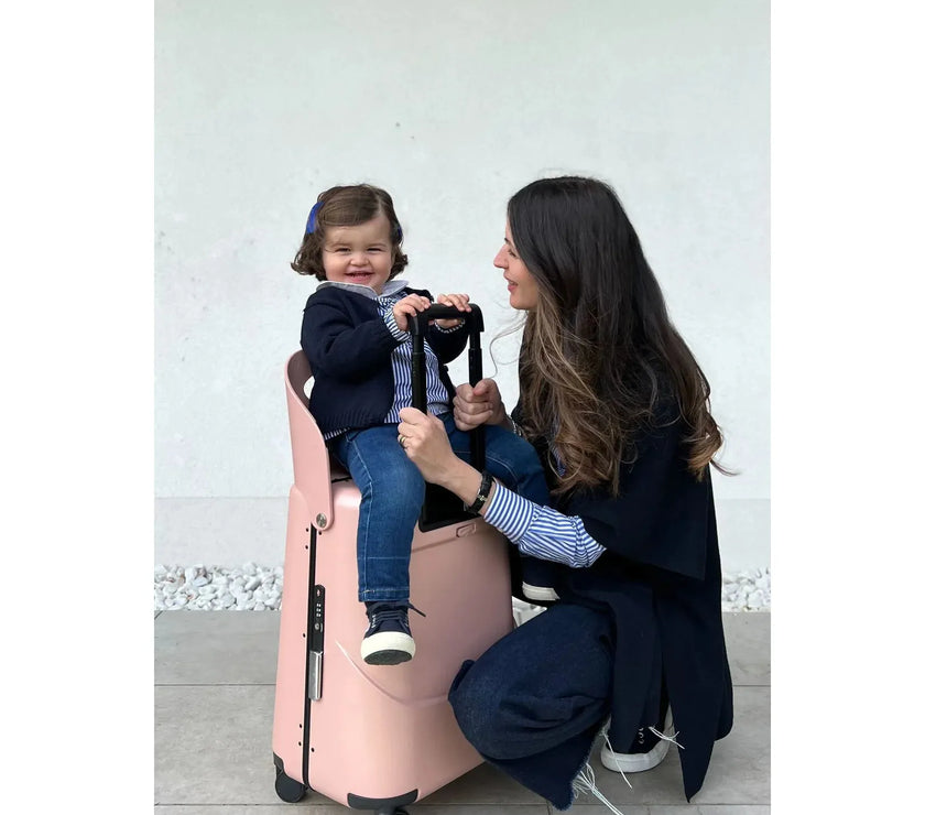 Miamily MultiCarry Ride-On Luggage (Dusty Pink) 18"