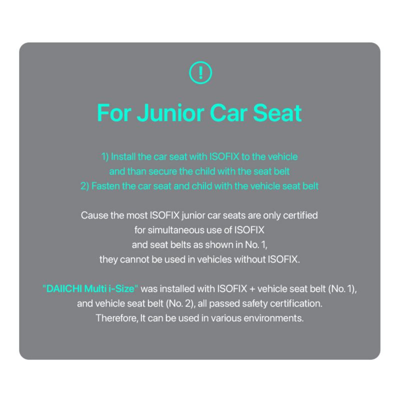 Daiichi Multi i-Size Junior Reclining Car Seat (4-12yo)