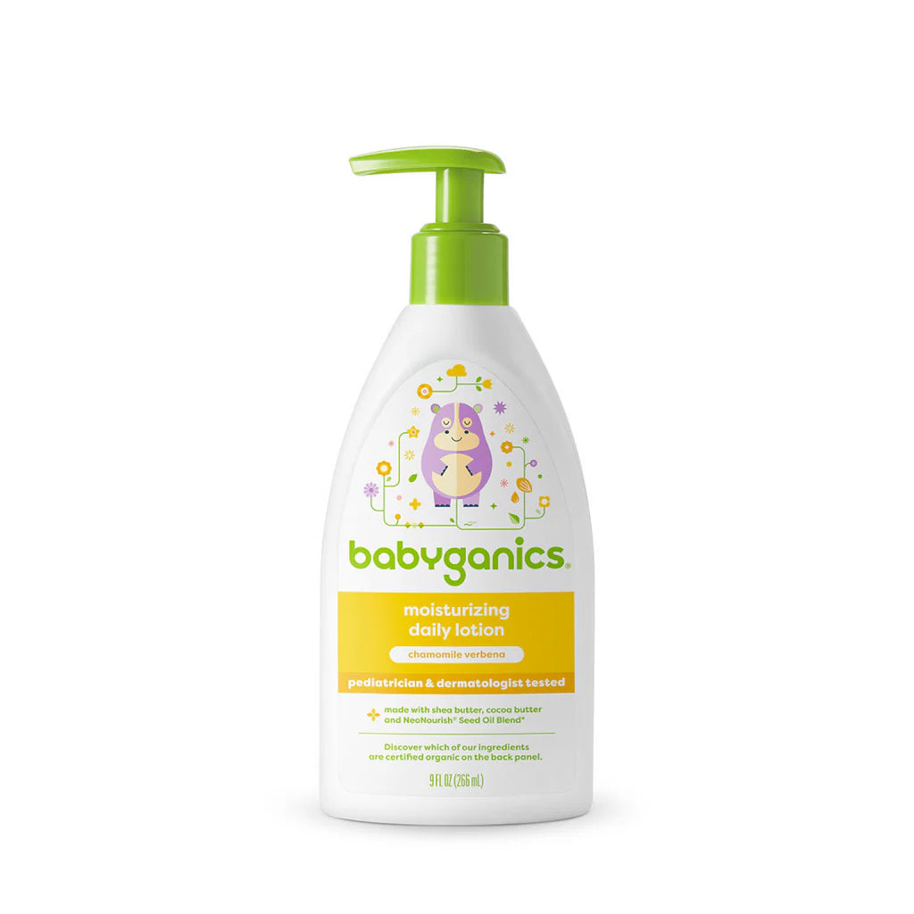 Babyganics moisturizing daily lotion, 266ml, chamomile verbena