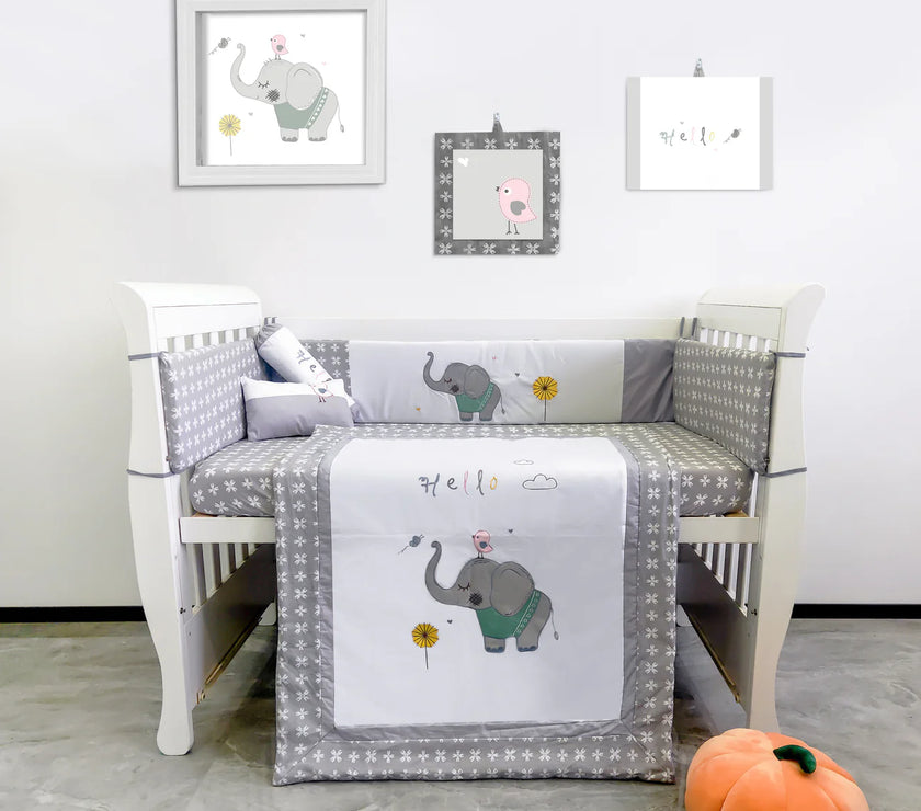 Palette Box 100% Cotton 4-Pieces Bumper Set